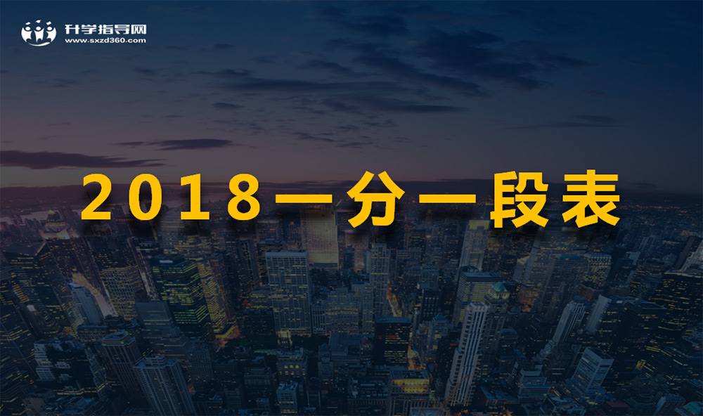 廣東2018年高考總分一分一段表